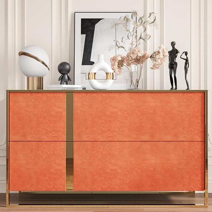 CHIHUT Orange Felt Drawer Liner