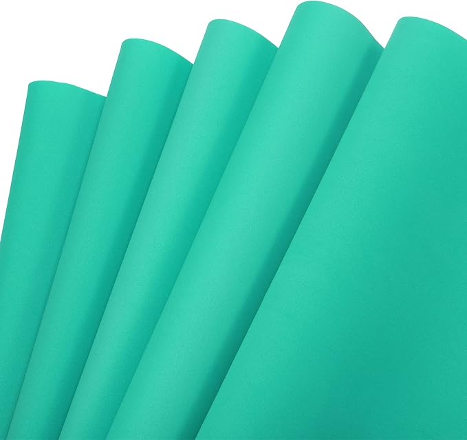 MECCANIXITY EVA Foam Sheets Dark Green 19.7 Inch x 17.7 Inch 0.8mm Thick Crafts
