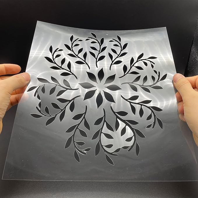 7 Mil Blank Mylar Stencil Sheet, 12 x 12 Inch Clear Plastic Sheets, Acetate