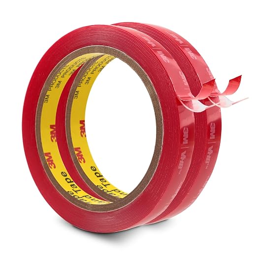 3M Double Sided Tape 0.5''x15.4Ft 2 Pack Clear | 4905 Heavy Duty Mounting