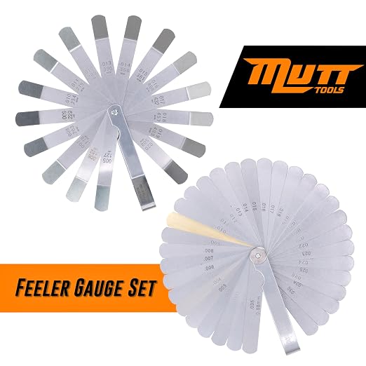 Mutt Tools Feeler Gauge Set Metric and Inch