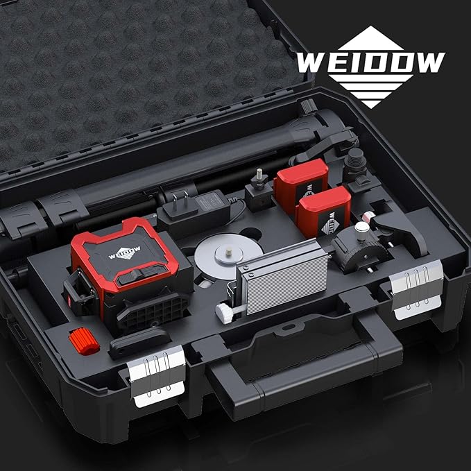 WEIDDW Laser Level 360° Green Cross Line Self Leveling Laser Measuring Tool