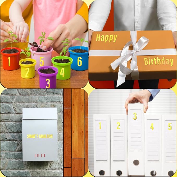 Letter Stickers, Mailbox Numbers, 1 Inch Waterproof Vinyl Alphabet | 1 Inch