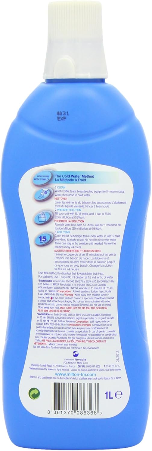 Milton Sterilising Fluid, 1 Litre