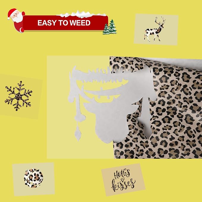 HTVRONT Leopard HTV Heat Transfer Vinyl Rolls