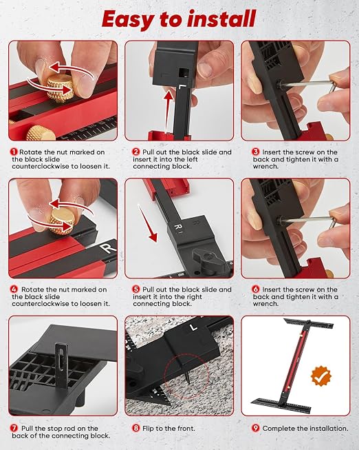 Saker Stair Tread Template Tool, 2026 New Stair Measuring Tool, Stair Tread Jig
