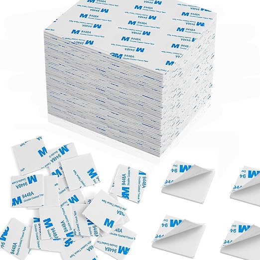 500Pcs Double Sided Foam Tape Strong Pad, Square Super-Sticky Double Sided