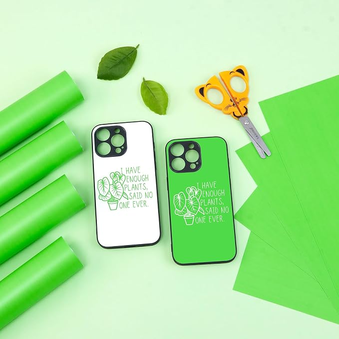 Tintnut Lime Green Permanent Vinyl Self Adhesive Vinyl 8 Sheets 12''x10'' |