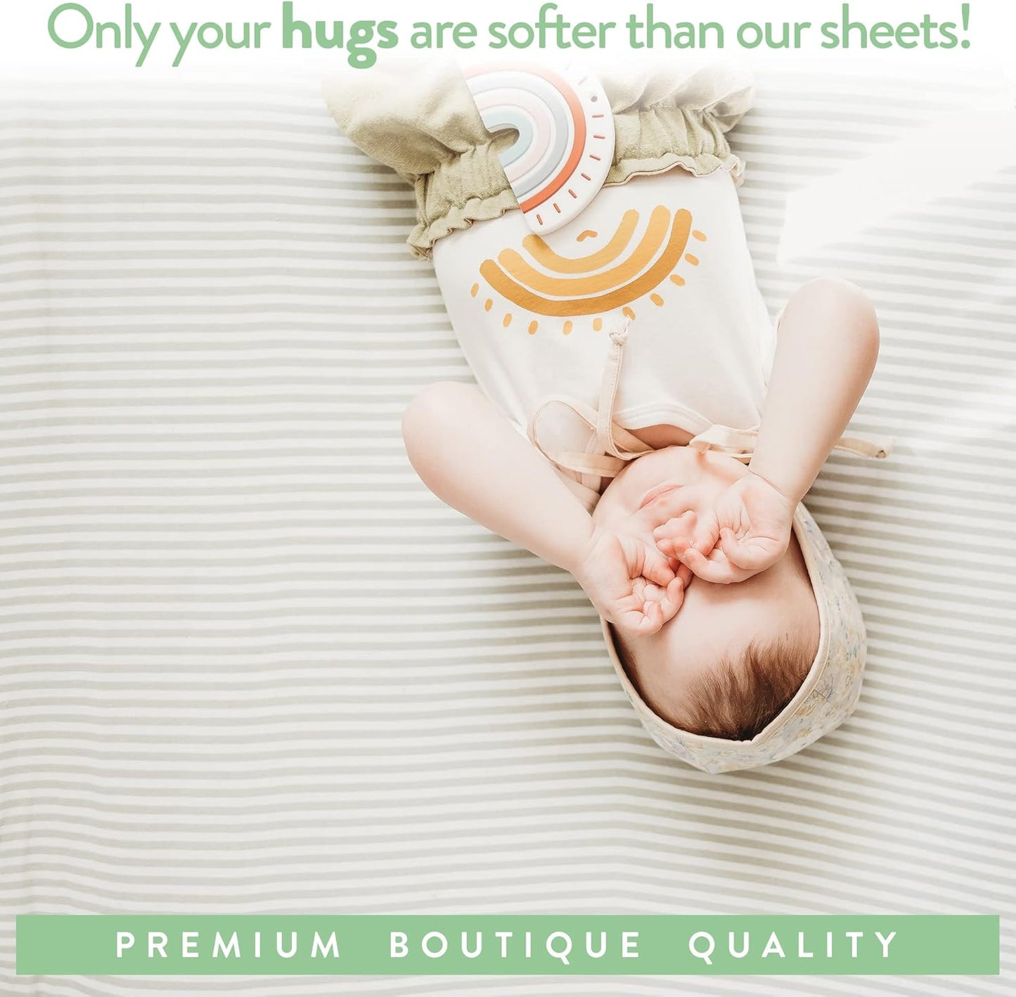 Joey + Joan Bassinet Fitted Sheet for 15 x 33 Inch Oval, Rectangular and Hourglass Mattress Pad – Woodlands - 1 Pack