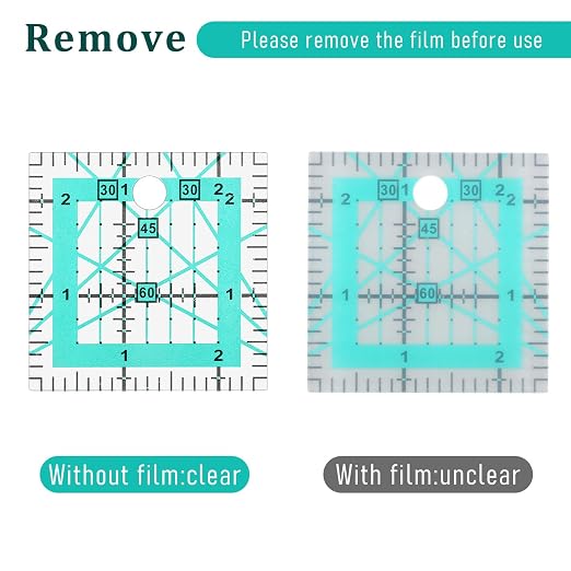 Quilting Rulers, 5 Square Quilting Templates