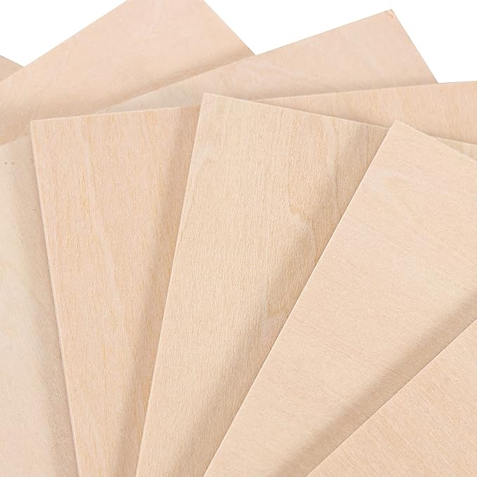 HOIGON 120 PCS 3 x 3 Inch Unfinished Wooden Squares Pieces, Natural Blank Wood
