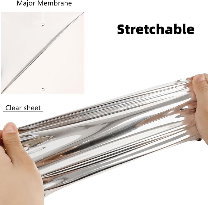 FUNKAKA Heat Transfer Vinyl Soft Silver HTV Rolls