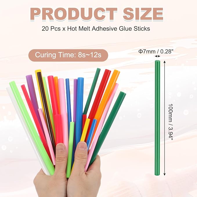 PATIKIL Hot Glue Sticks for Glue Gun, Dark Green