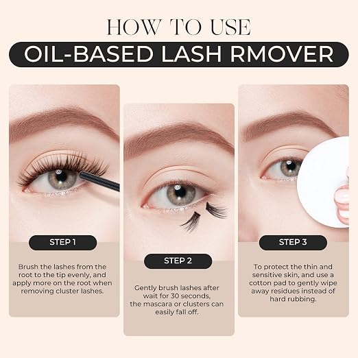 LASHVIEW Lash Bond and Seal & Lash Remover Kit Super Strong Hold 7Day+ Cluster