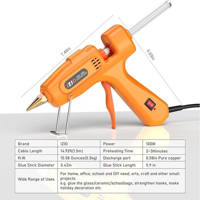 IZIO Hot glue gun and sticks set