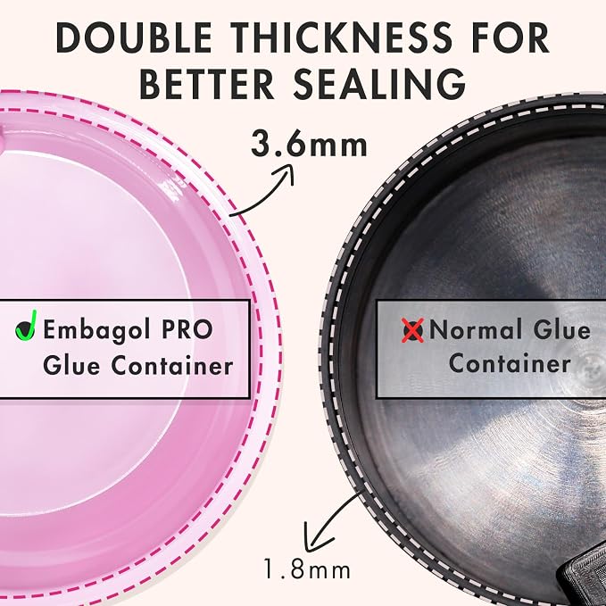Eyelash Glue Storage Container Tank