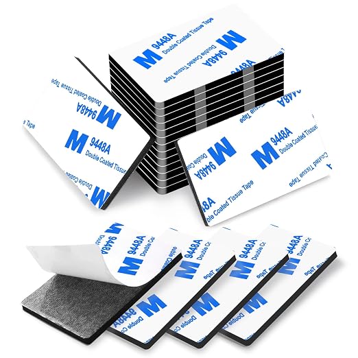 Double Sided Adhesive Pads, Heavy Duty Mounting Tape, Super-Sticky Black Strong