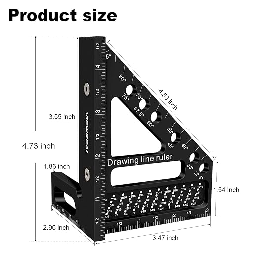 Precision Multi-Angle Carpenter's Square