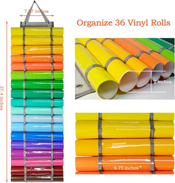 Tunnkit Vinyl Roll Holder, 36 Compartments