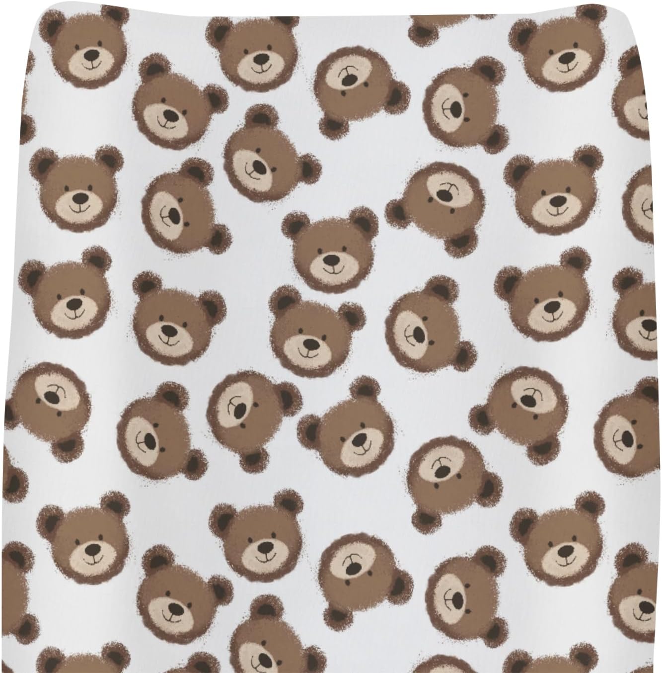 Neutral Boho Bears Changing Pad Covers for Baby Girls Boys Cute Brown Bear Fitted Change Table Covers Mats Watercolor Bears Soft Nursery Diaper Change Table Sheets for 32''×16'' Contoured Pad