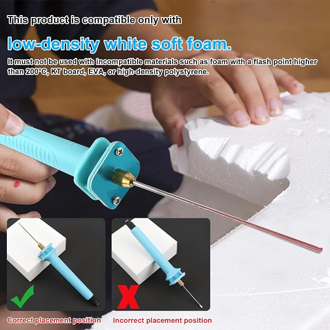 Foam Cutter Electric Hot Wire Cutter Pen 10CM Foam Board Cutting