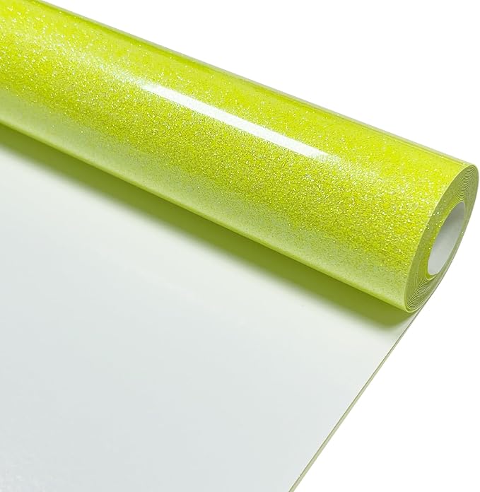 Neon Yellow Heat Transfer Vinyl 12" x 8 ft HTV