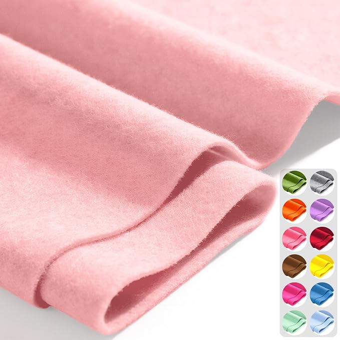 Blush Peach 36" X 36" Felt Fabric Sheet