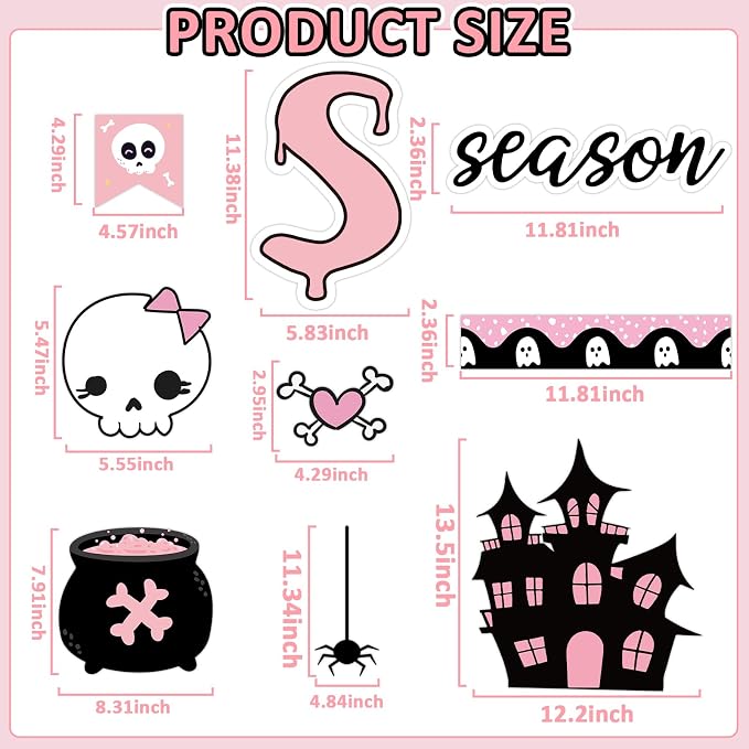 Halloween Ghost & Pumpkin Paper Cutouts