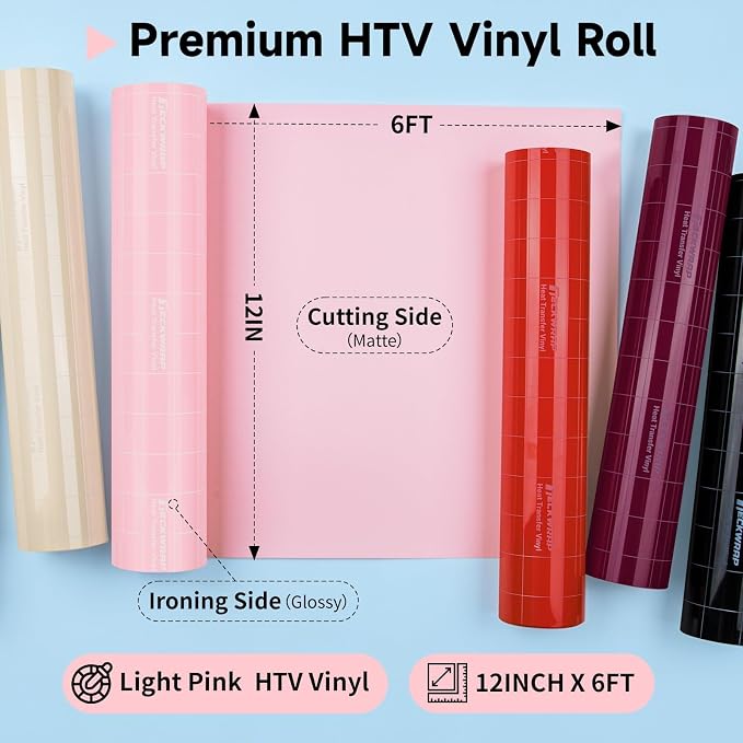 TECKWRAP Heat Transfer Vinyl for T-Shirts, 50+ Washes, REACH Certified & Dryer