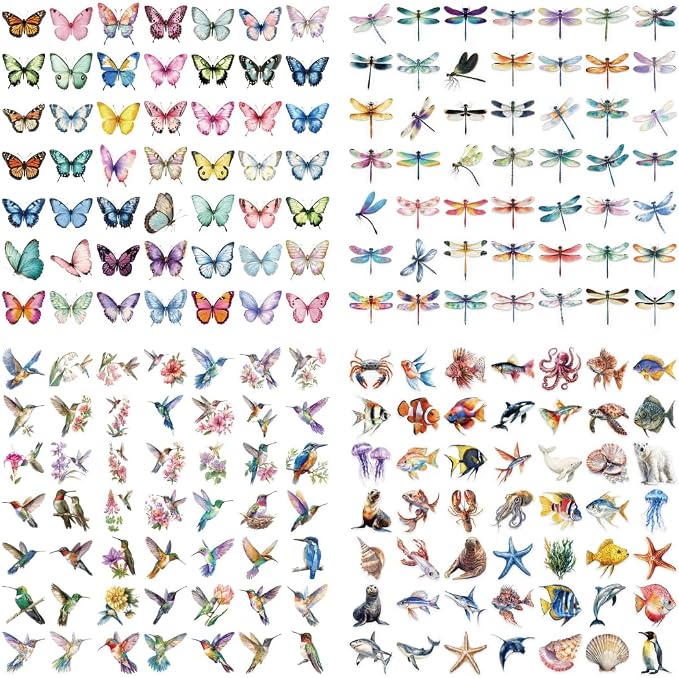 200 Pcs Clear PET Stickers