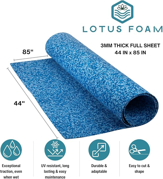 LotusFoam EVA Foam Sheet 3mm – 44"x 85" Craft Foam