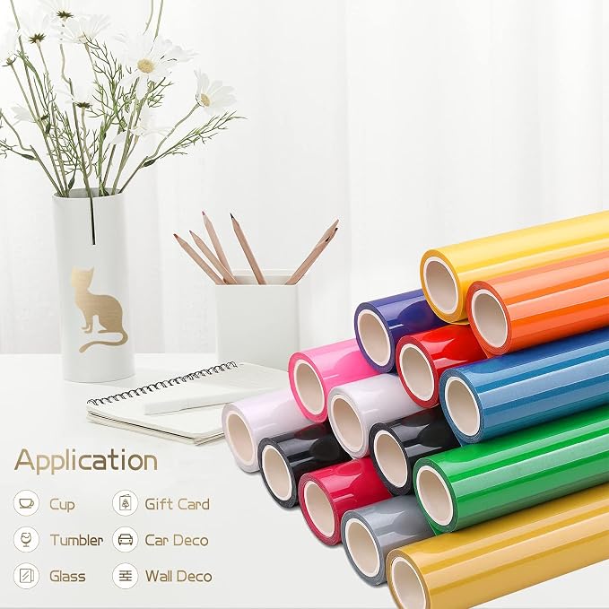 Brushed Gold Permanent Adhesive Vinyl Roll
