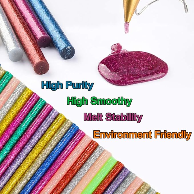 Ewparts Glitter Glue Sticks 14 Colors 84 Pack