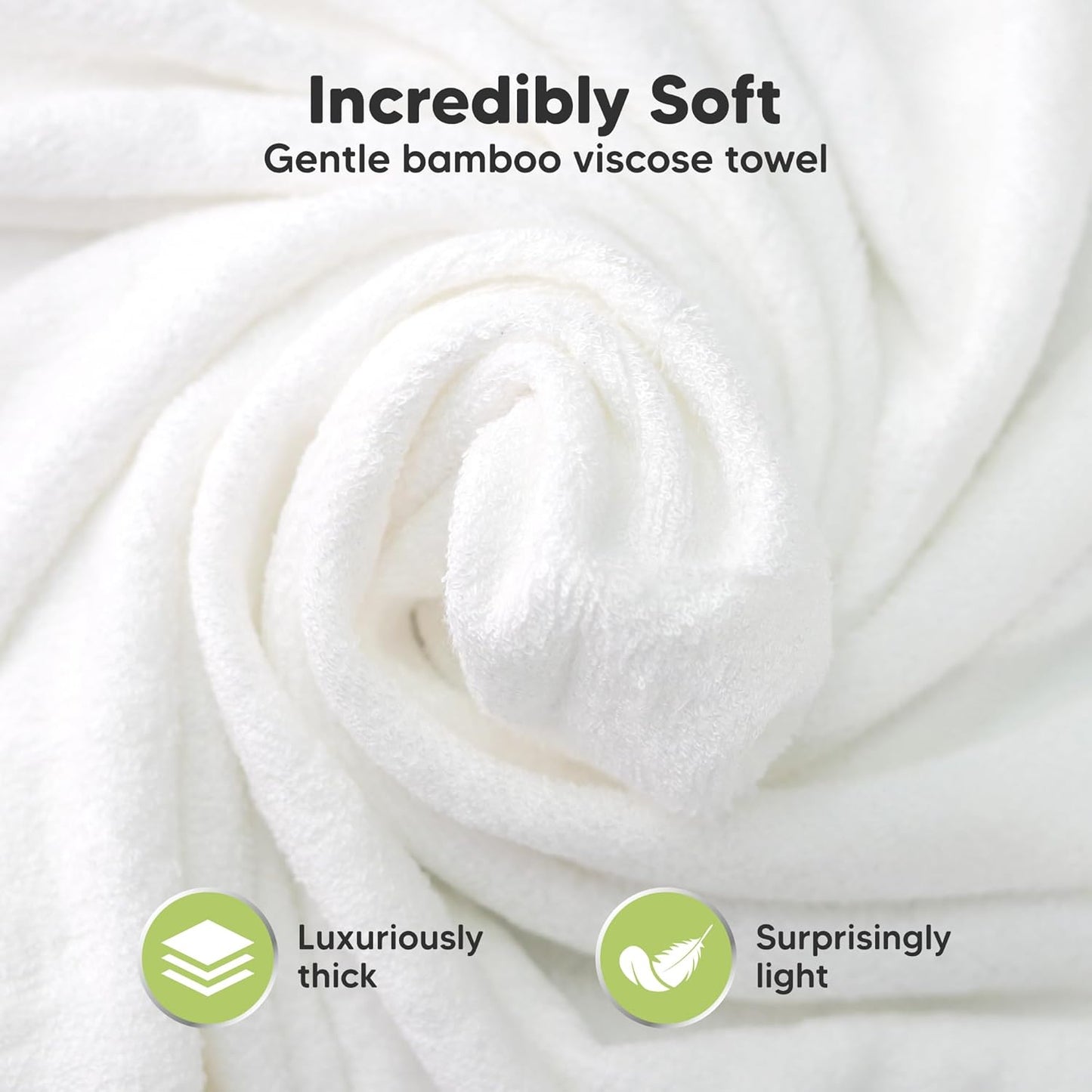 KeaBabies Hooded Baby Towel for Newborn - Viscose Derived from Bamboo Large Baby Bath Towels with Hood for Boys, Girls, Toddler, Extra Absorbent & Soft Newborn Bath Essentials (Bunny, Regular)
