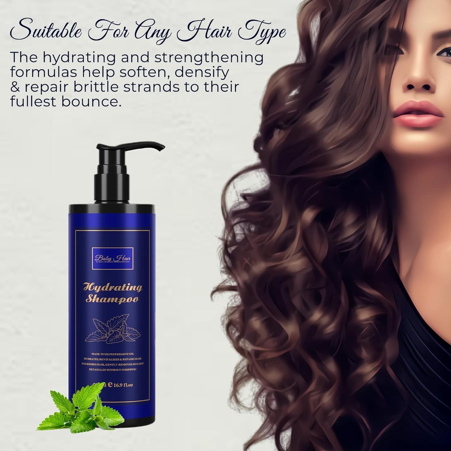 Baby Hair Hydrating Revitalizing Shampoo, 16.9Fl oz