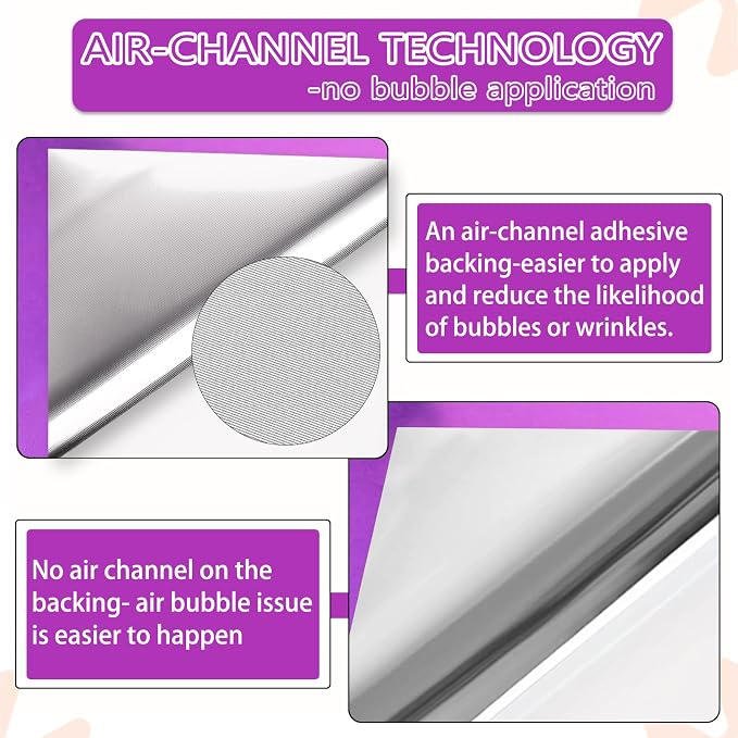 WRAPXPERT Chrome Vinyl Purple Chrome Mirror Metallic No Bubble 12" x5ft