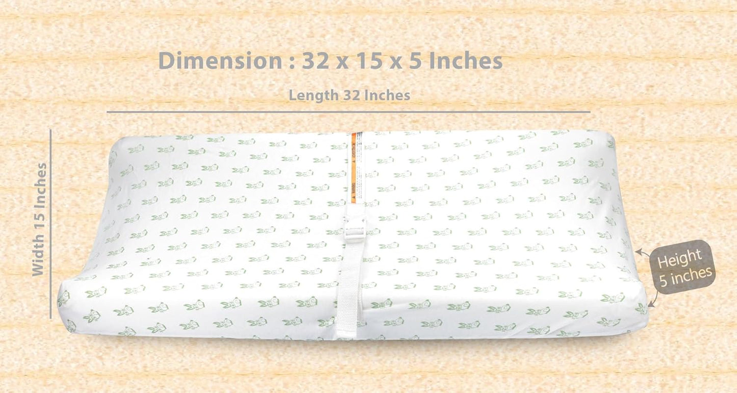 Bublo Baby Changing pad Cover - 3 Pack Organic Cotton Changing Pad Covers – Soft Fitted Diaper Changing Table Sheets for Baby Boys, Girls, Neutral | Fits Contoured 32"x16" Pads