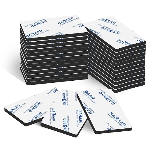 HASAAO 60 Pcs Double Sided Adhesive Pads, Heavy Duty Foam Mounting Tape |
