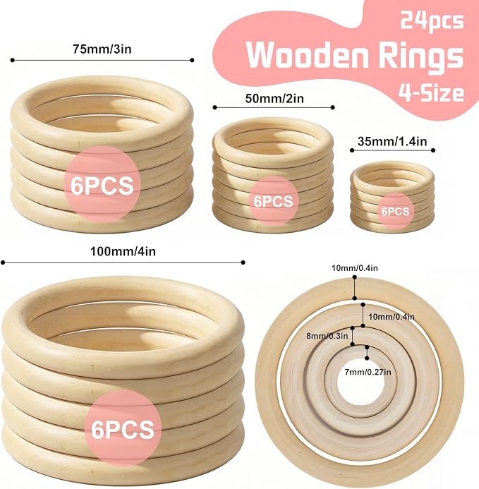 4 inch/3 inch/2 inch/1.4 inch, DIY Jewelry Making, Pendant Connectors, Wall
