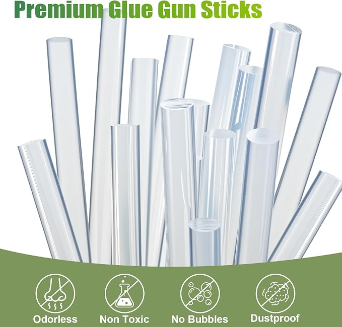 Mini Hot Glue Sticks for Glue Gun, 50 Pack Hot Glue Gun Sticks Fits Most Glue