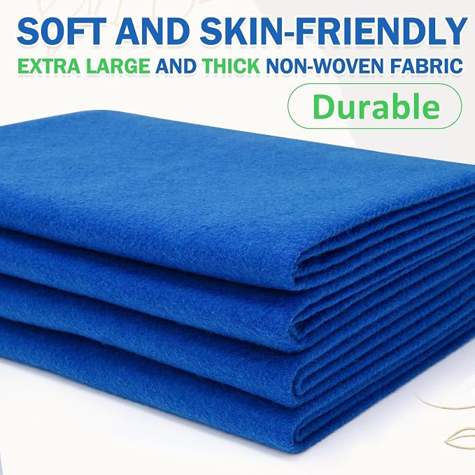 XSEINO Royal Blue Large Felt Fabric 36" X 36 ", 1.4 mm Thick Soft Felt Fabric