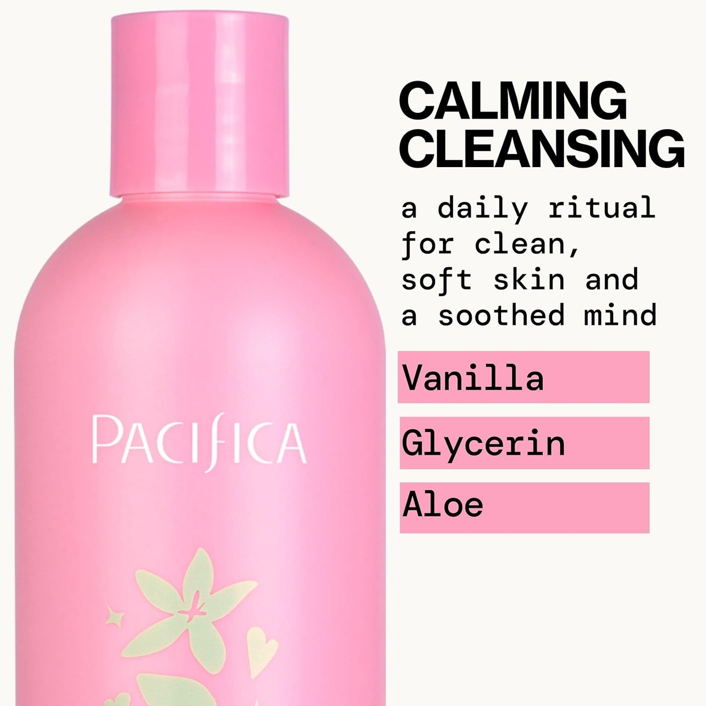 Pacifica Body Wash - Vanilla Crystal Super Hydrating Body Wash - Bath & Shower Gel - Clean Beauty, Vegan & Cruelty-Free Dermatologist Tested
