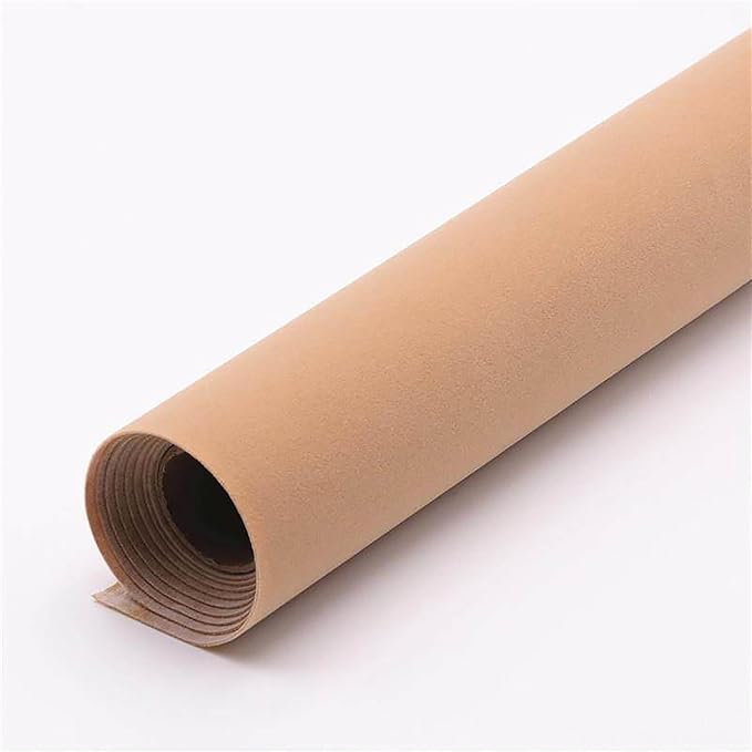 Apricot Self Adhesive Soft Velvet Drawer Liner DIY Fabric Felt Liner