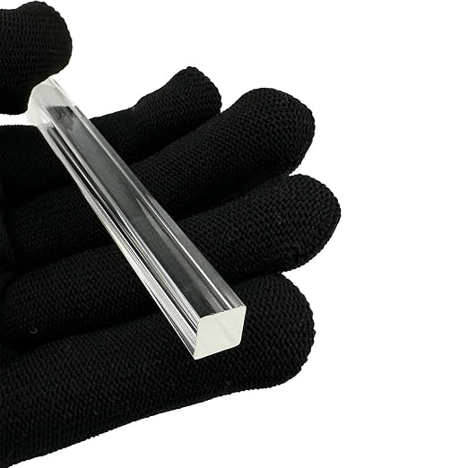 5Pcs Clear Acrylic Square Rods, 12mm x 300mm Thick Transparent Plastic Dowel