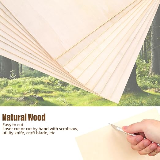24 Pack Basswood Sheets 1/8, 3 mm Basswood
