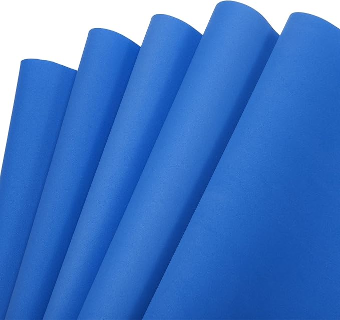 MECCANIXITY EVA Foam Sheets Sky Blue 19.7 Inch x 17.7 Inch 0.8mm Thick Crafts
