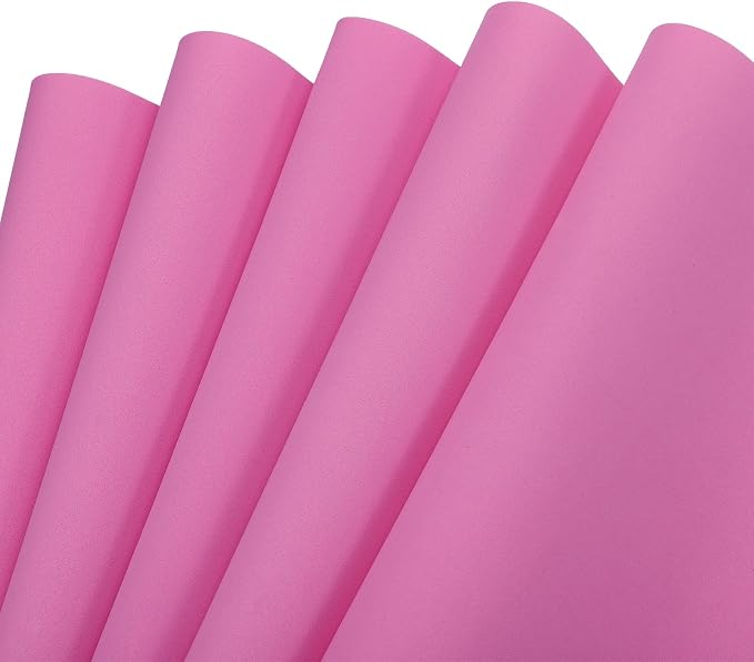 MECCANIXITY EVA Foam Sheets Rose Red 19.7 Inch x 17.7 Inch 0.8mm Thick Crafts
