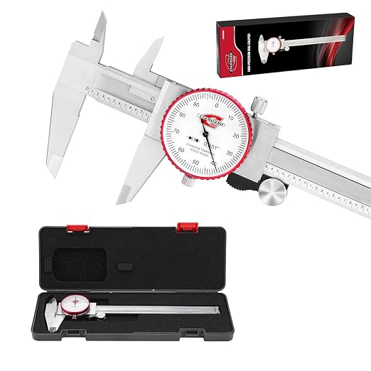SAE Dial Caliper 0-6" Precision Measuring Tool | ±0.001" Accuracy, Mechanical