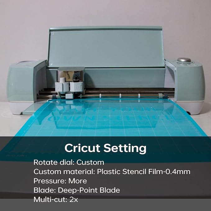 7 Mil Blank Mylar Stencil Sheet, 12 x 12 Inch Clear Plastic Sheets, Acetate