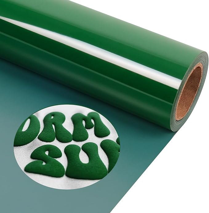 TORC 3D Puff Green Heat Transfer Vinyl HTV 12" X 5FT
